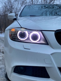 BMW 3 E90 white circle