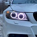 BMW 3 E90 white circle