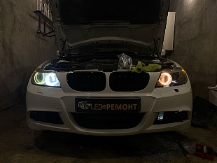 BMW 3 E90 white circle