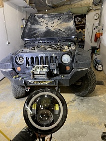 Корпус круглой фары 6"